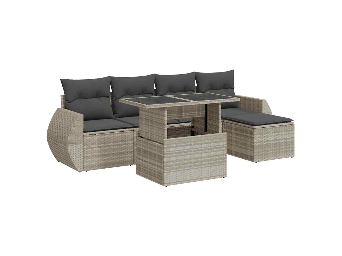 Garden Sofa Set, Garden Sofa Sets Vidaxl Cinzeto Rattan / Vime (n/a)
