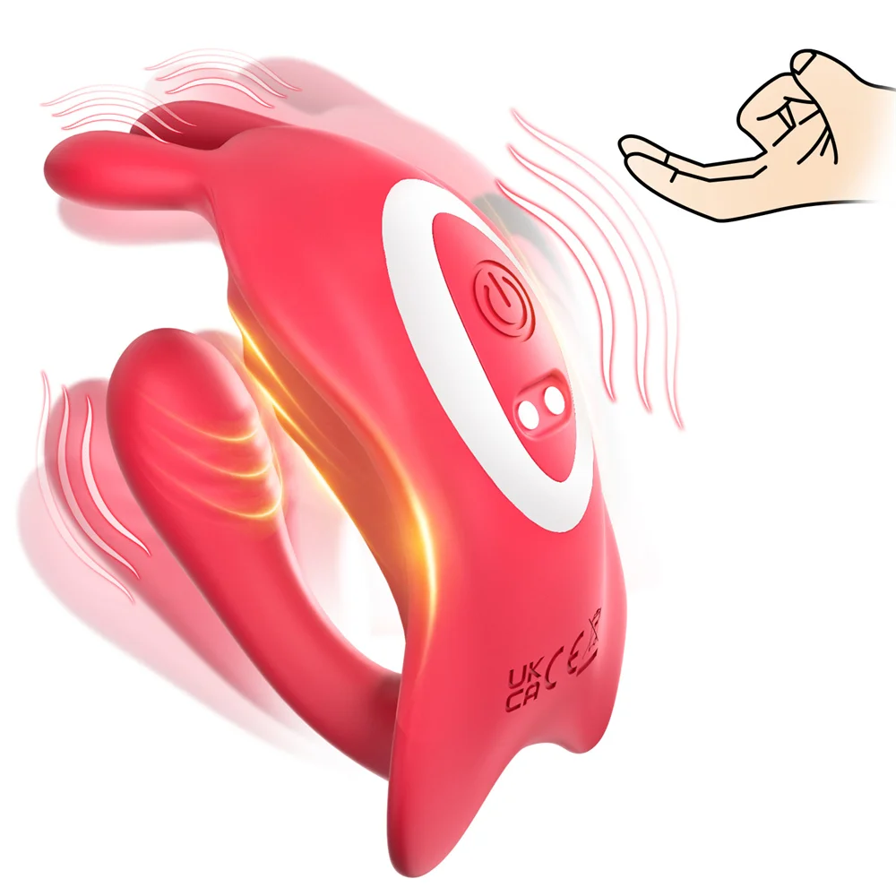 (vermelho) Vibrador Potente Vestível, Estimulador Clitoriano, Massageador Vaginal Controlado Por Aplicativo Para Estimulação Do Ponto G