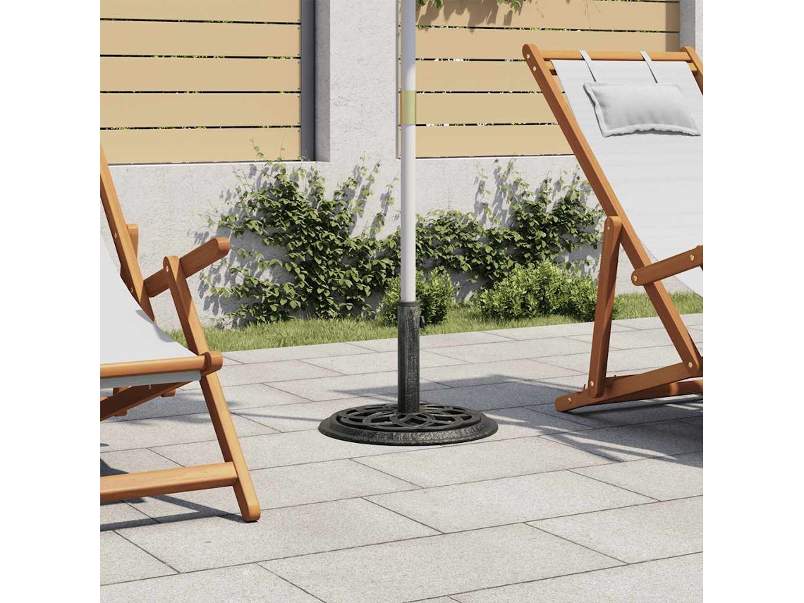 Vidaxl Base Para Guarda-sol Ferro Fundido 44x44x31 Cm Verde