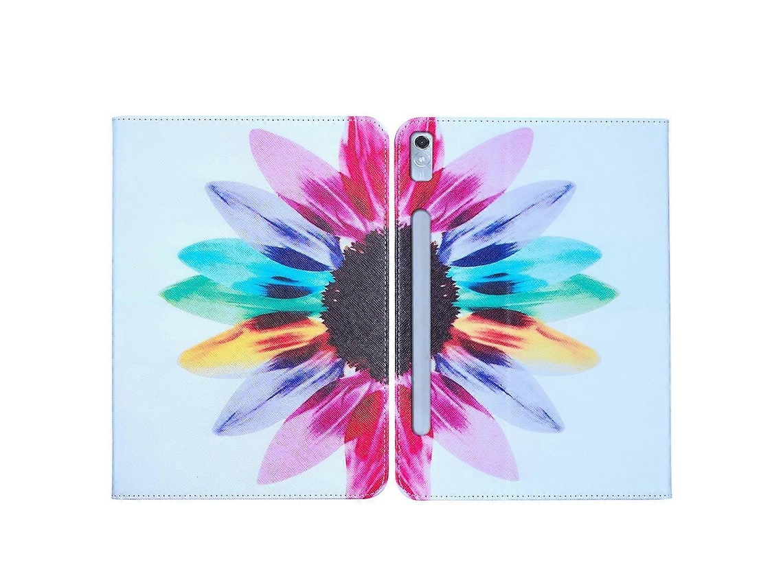 Capa De Couro Com Desenho Colorido Para Tablet Lenovo Tab P11 Pro Gen 2
