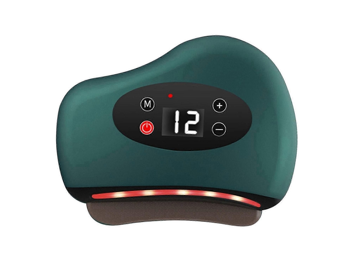 Massageador Elétrico Gua Sha para Rosto, Pescoço e Costas com Terapia de Calor, Vibração Luz Vermelha, Ideal Ho Mens Mulheres, Uso GOKOCO