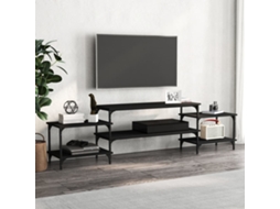 Vidaxl Móvel de Tv 197x35x52 Cm Derivados de Madeira Preto