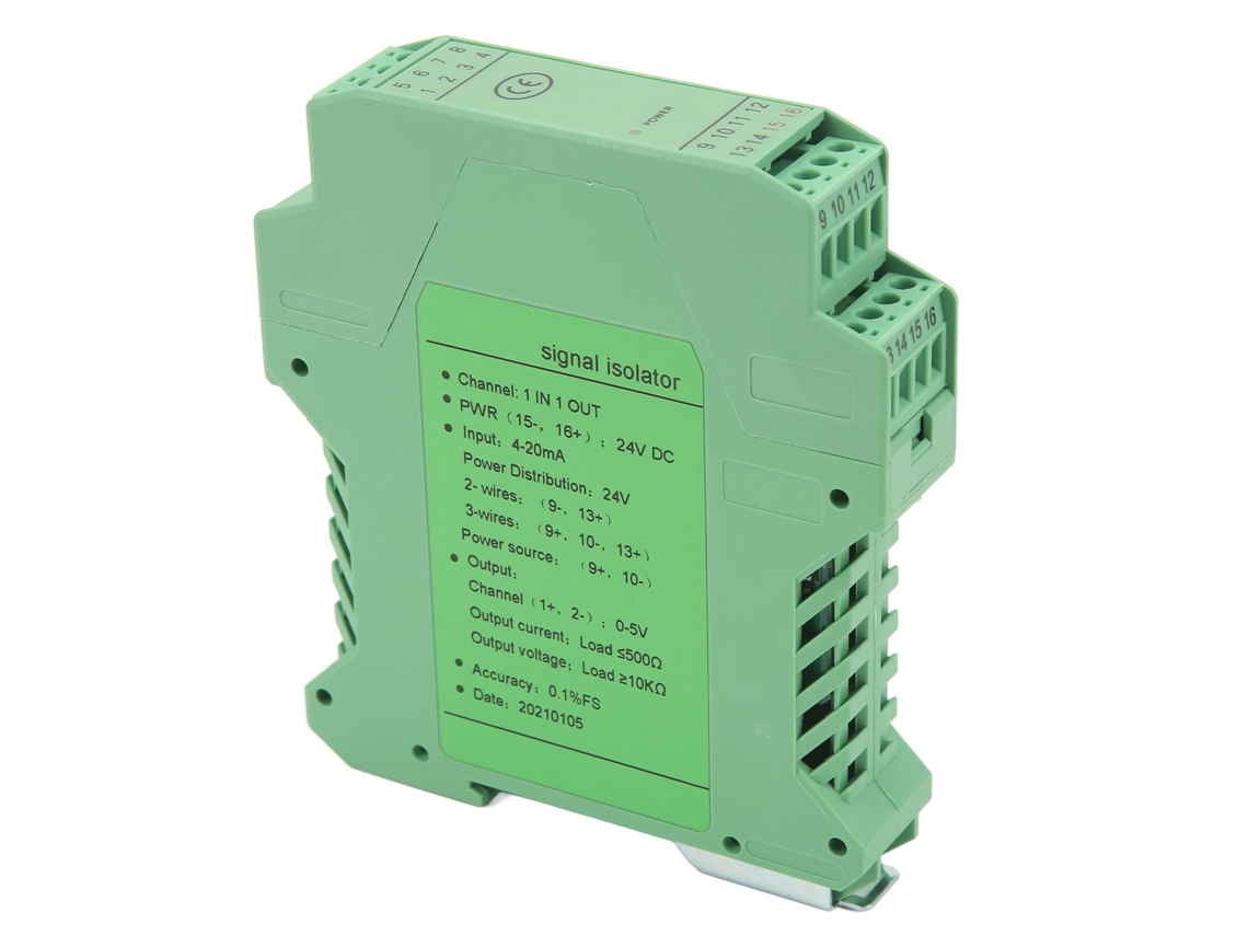Aislamiento De Sinal De Corrente Cc 1 Entrada 1 Saída 4-20ma Módulo Condicionador De Sinal Plc Anti-ruído 24v