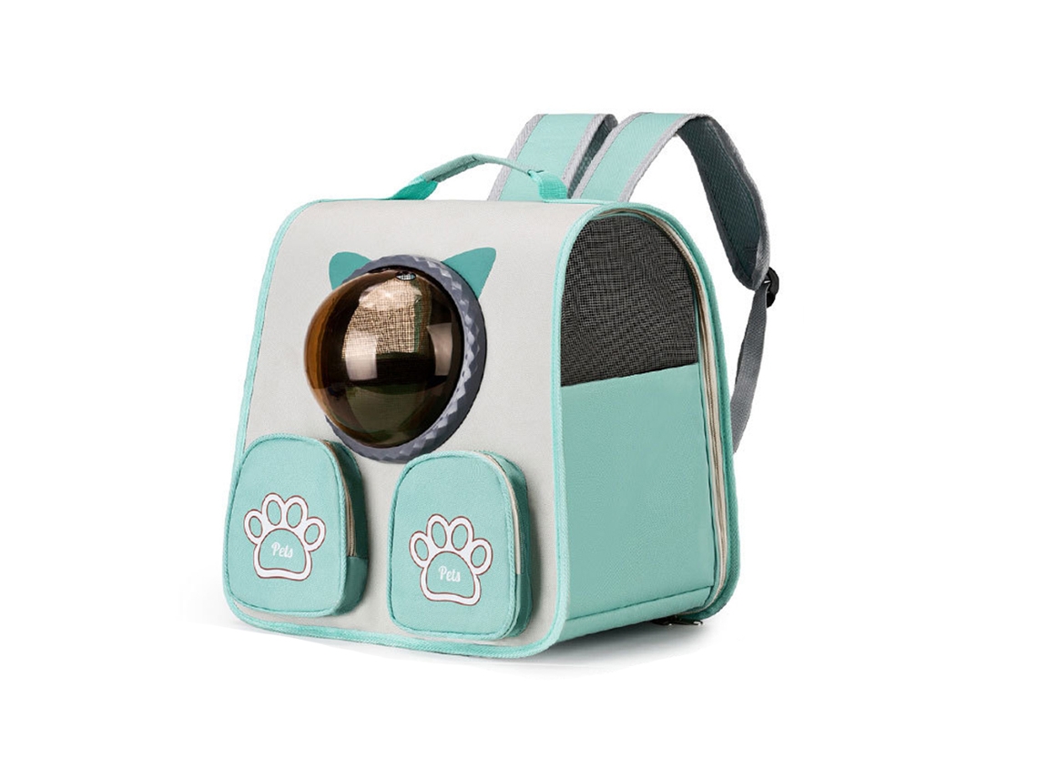 Mochila para Animais de Estimação, Respirável, Verde AQUAFORGE