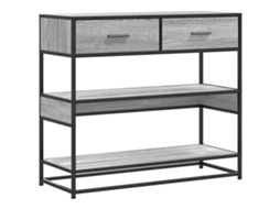 Mesa Consola Derivados de Madeira Cinzento Sonoma MAISON EXCLUSIVE 90x35x80 cm