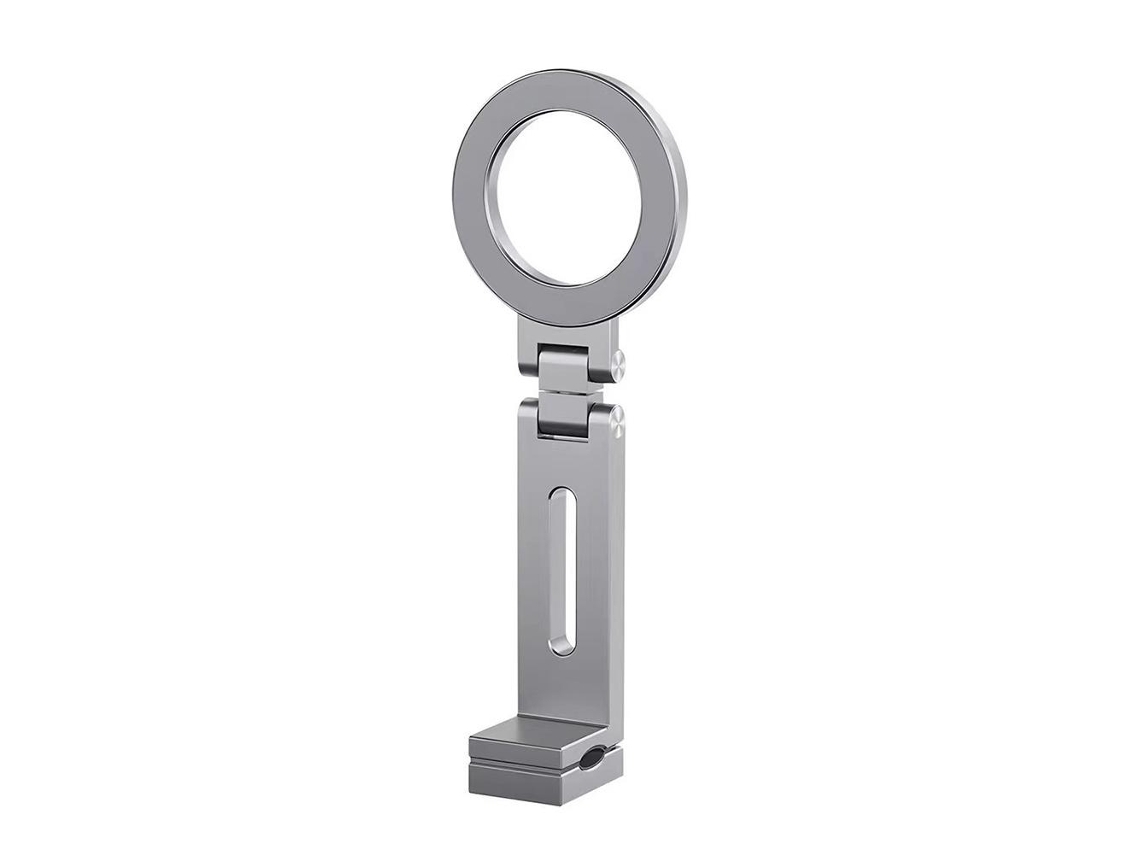 Suporte Universal Dobrável E Magnético Para Celular Com Rotação Flexível, Magsafe, Ideal Para Viagens De Avião, Compatível Com Iphone 12-17 E Samsung.