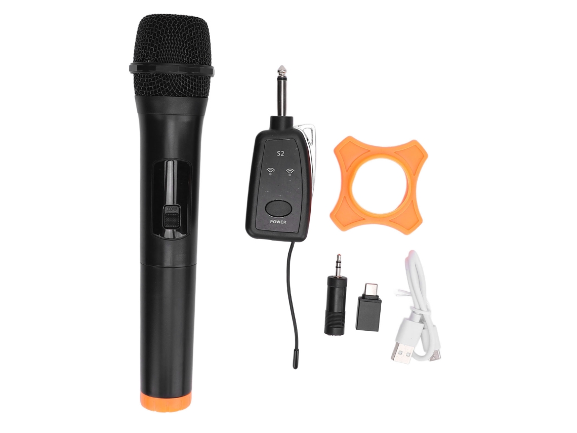 Aetheria microfone Sem Fio Portátil 2.4g Dinâmico com Receptor para Karaoke, Live Streaming e Shows Ao Ar Livre