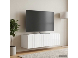 Vidaxl Gabinete De Tv De Parede 98 X 31 X 30 Cm Branco Brilhante
