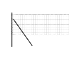 Conjunto 1 Cerca Externa Vidaxl Cinzento Aço (50 X 0,6 M)