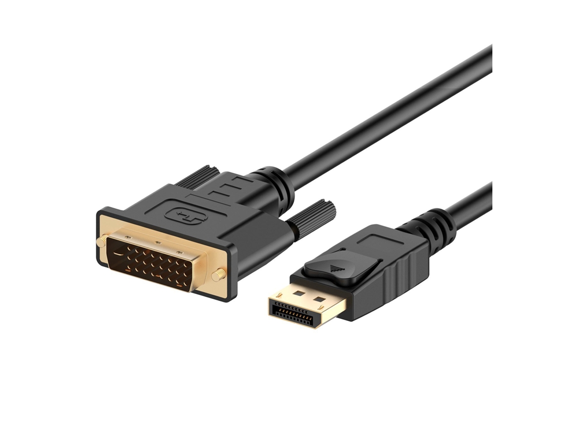 Cabo Displayport (dp) Para Dvi, Banhado A Ouro, 1,8 Metros (6 Pés).