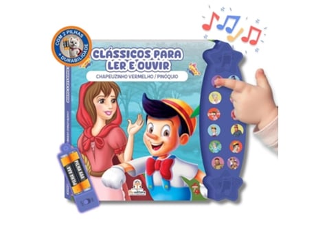 Livro Classicos Para Ler E Ouvir Chapeuzinho Vermelho E Pinoquio - Blu Editora De Diversos (português Do Brasil)