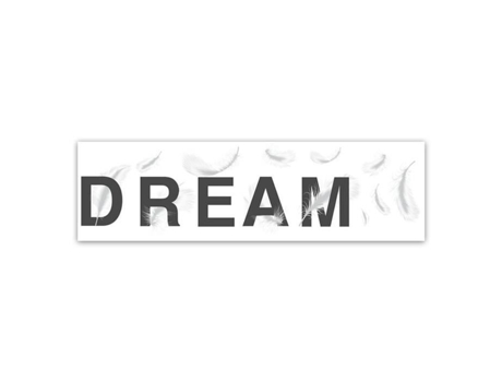 Adesivo Modern Dream - 70 x 20 cm - Branco e preto