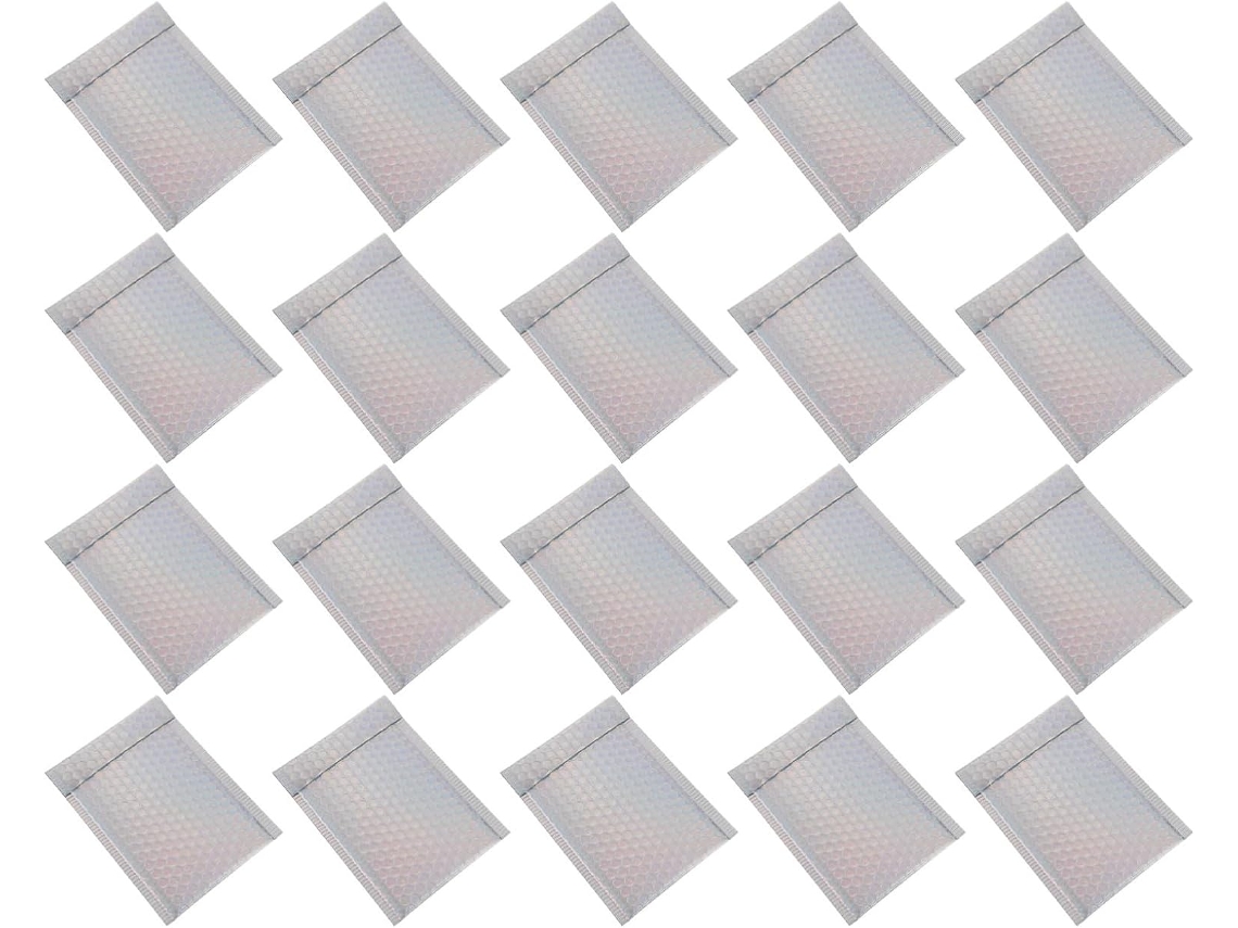20 unidades de sacos de envio impermeáveis com bolhas, envelopes pequenos, sacos acolchoados, bolsas, embalagens impermeáveis