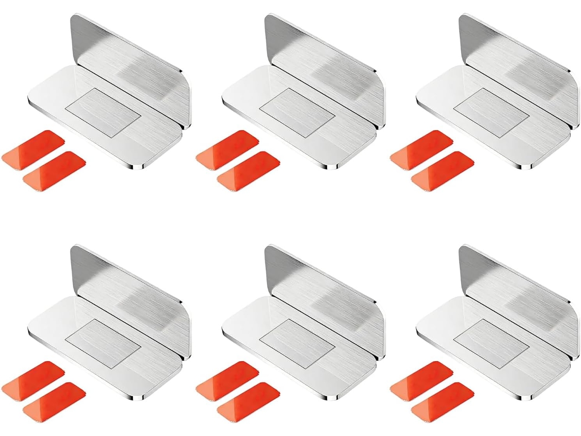 Fechos De Porta Armário Em Aço Inoxidável Reforçado, Ímãs Adesivos Gavetas, Suporte Portas De Armários, Ímãs