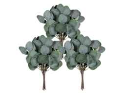 Laxiscreed Ramos De Eucalipto Artificial Com 18 Folhas Para Decoração Natural E Verde