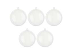 Bolas De Plástico Ps Transparência Alta Para Decoração De Árvore De Natal
