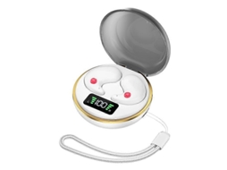 Fones De Ouvido Bluetooth Com Visor Digital, Invisíveis, Mini Fones De Ouvido Estéreo Binaurais Para Lazer Com Compartimento De Carregamento. Ly Ebike