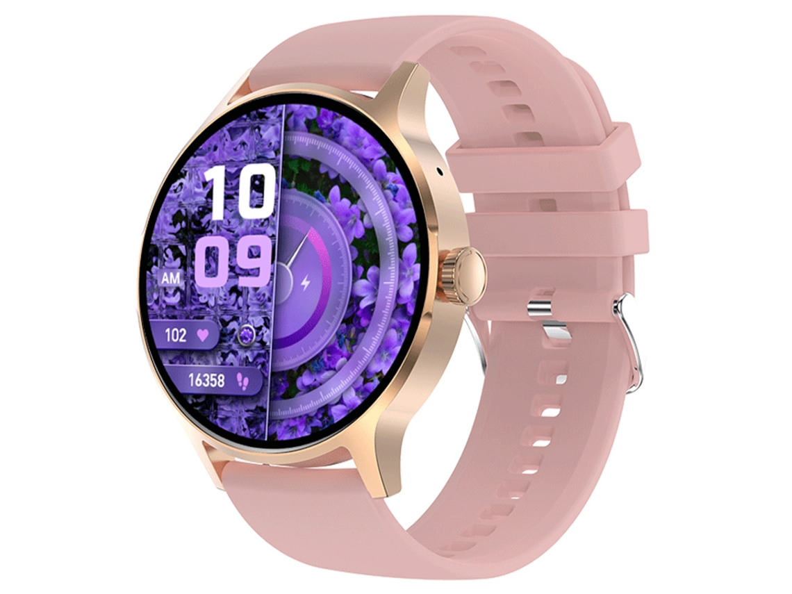 (rosa) Smartwatch, Tela Amoled De 1,43 Polegadas, À Prova D'água, 100 Modos Esportivos