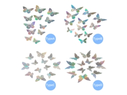 Stickers de Borboleta Laser 3d LAXISCREED