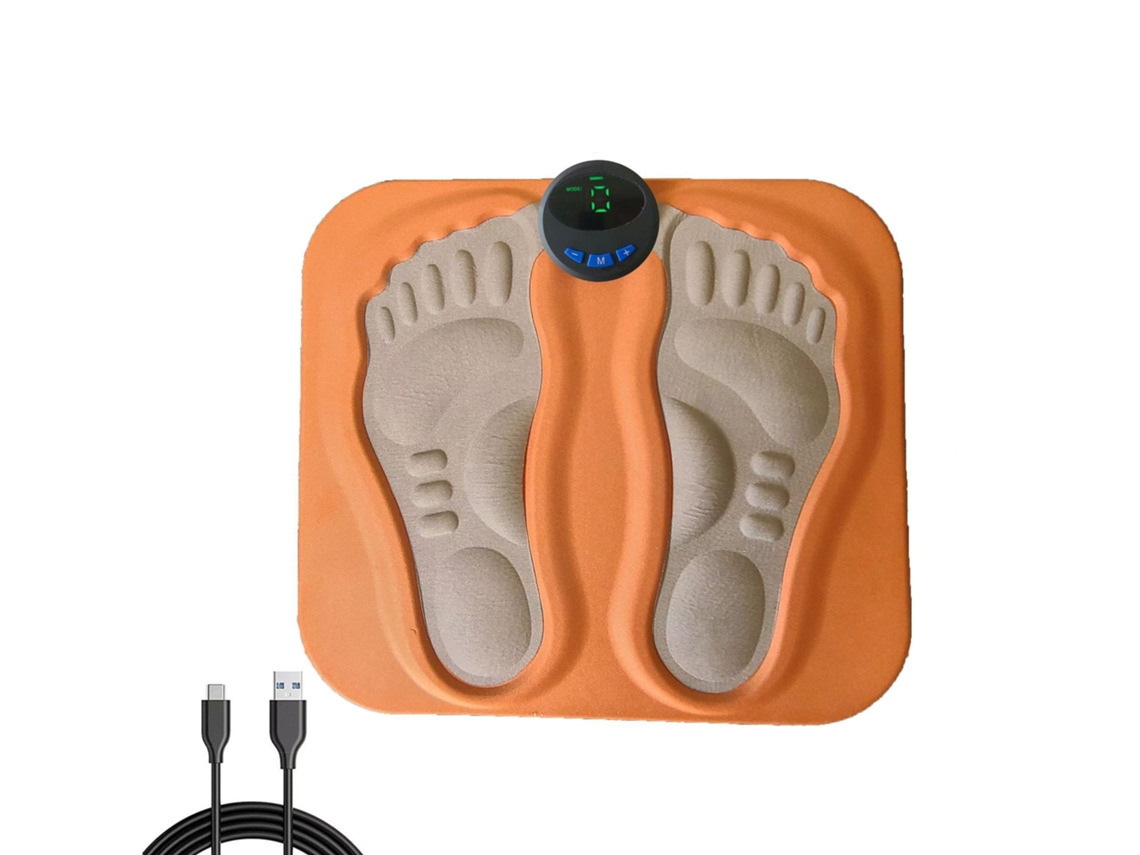 Massageador Elétrico Inteligente Para Os Pés Com Ems, Tapete De Massagem Com Pontos De Acupuntura Pulsados, Estimulador Muscular.