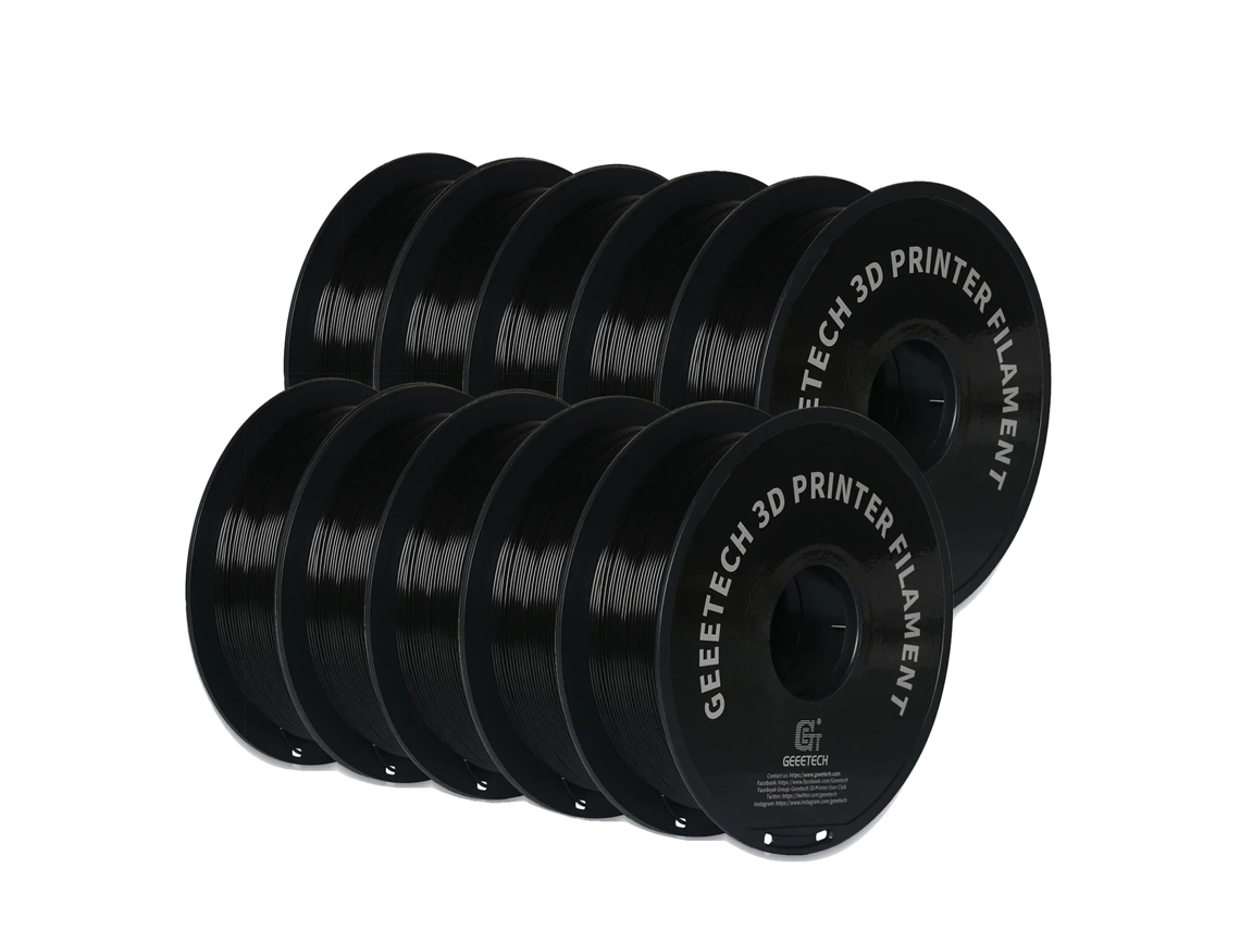 Filamento 3d Pla, Peso De 10kg, Resistência 50x Do Pla Padrão, Petg Preto 10kg Oem