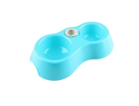 Gamelle Bowl em Aço, Distribuidor Prático Pequeno/Médio para Cães, Filhotes, Gatos (azul) M2799