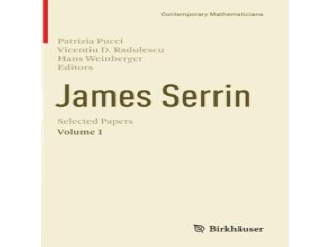 Livro James Serrin. Selected Papers Volume 1 de Springer Nature BV (Inglês)