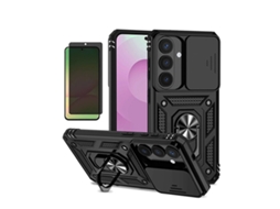 Kit Película Anti-spy Capa Magnetic Slide Window Phonecare Para Samsung Galaxy S26 Plus - Preto