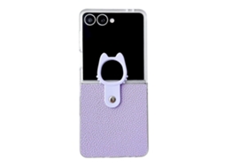 Capa De Celular Transparente Com Moldura Jelly Pu Pc E Suporte De Anel