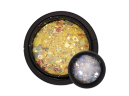 1 Caixa Decoração De Unhas Sequins Glitter Irregular Em Forma De Hexágono Para Manicure 5amarelo