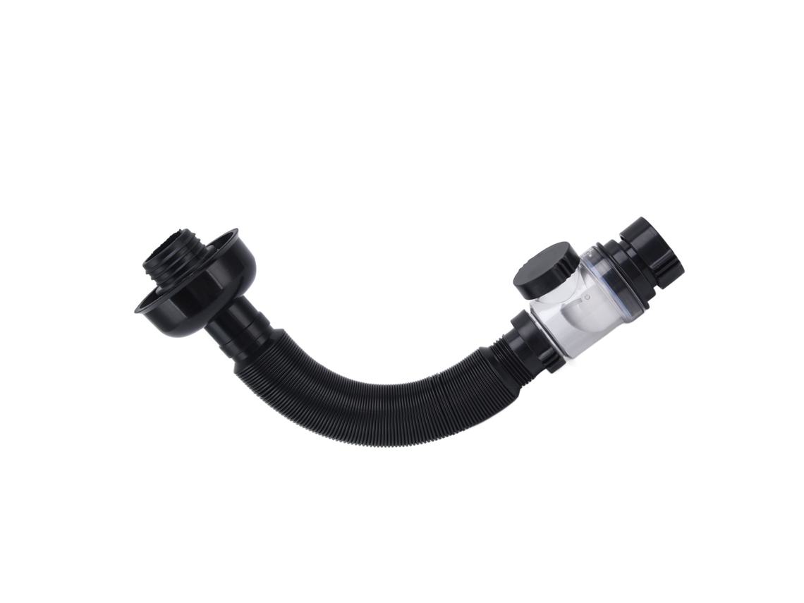Tubo De Drenagem Bacia Pvc Flexível, Preto, Mangueira Pia Para Cozinha, Banheiro, Multifuncional