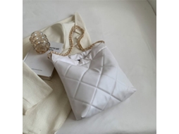 1 Bolsa Tote Branca para Uso Sob o Braço AQUAFORGE