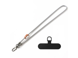 Lurelia Cordão Para Telemóvel Ajustável Transversal Com Fivela Metálica 8 Mm 120 Cm Anti-perda