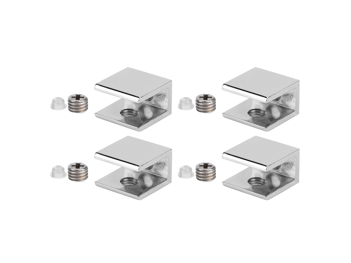 Abraçadeira De Fixação Em Liga De Zinco Laxiscreed Para Vidro De 10-12mm De Alta Resistência