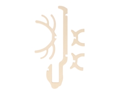 Suporte de Garrafa de Vinho em Madeira Animal LAXISCREED