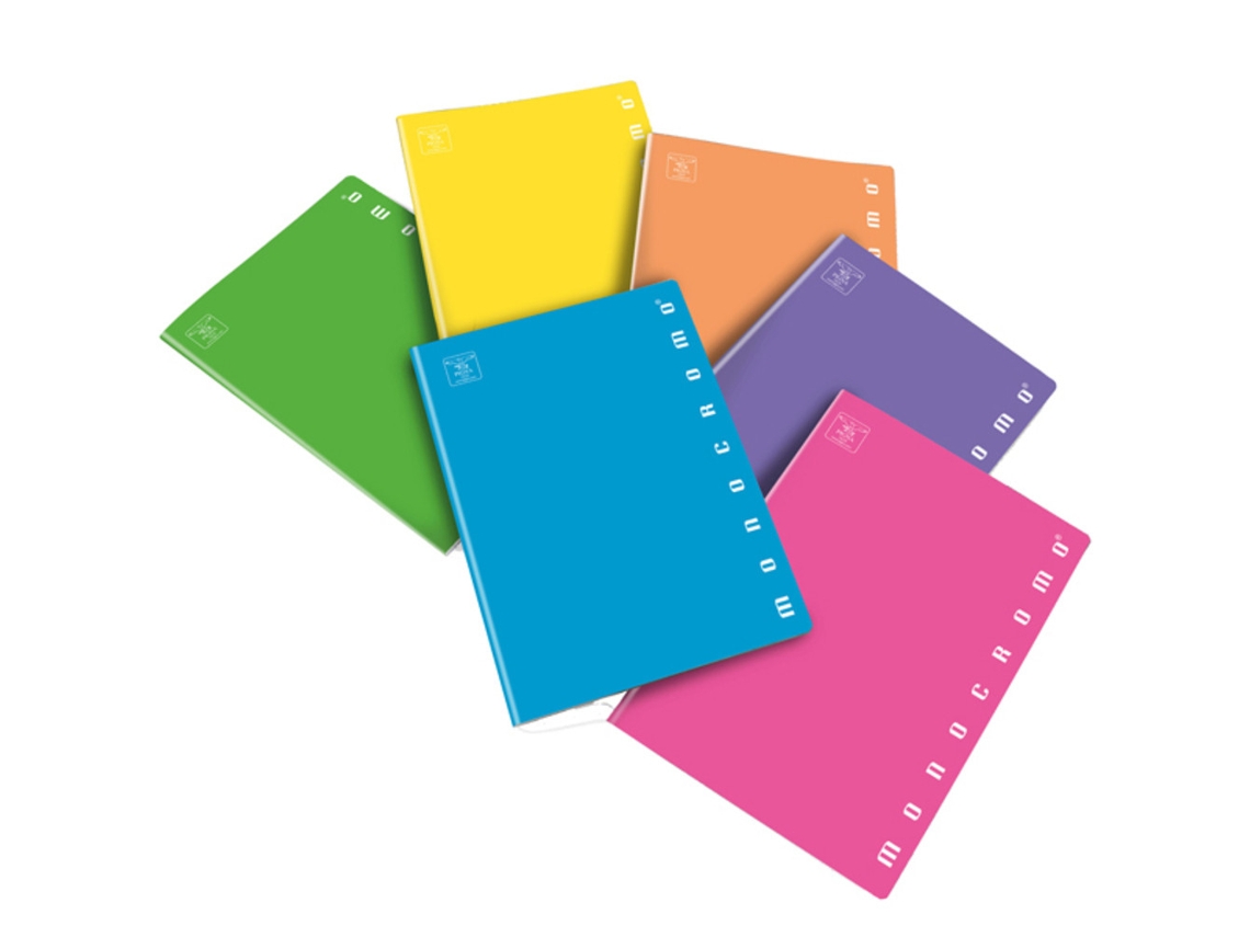 Caderno e bloco PIGNA Fluo A4 40 folhas multicolorido
