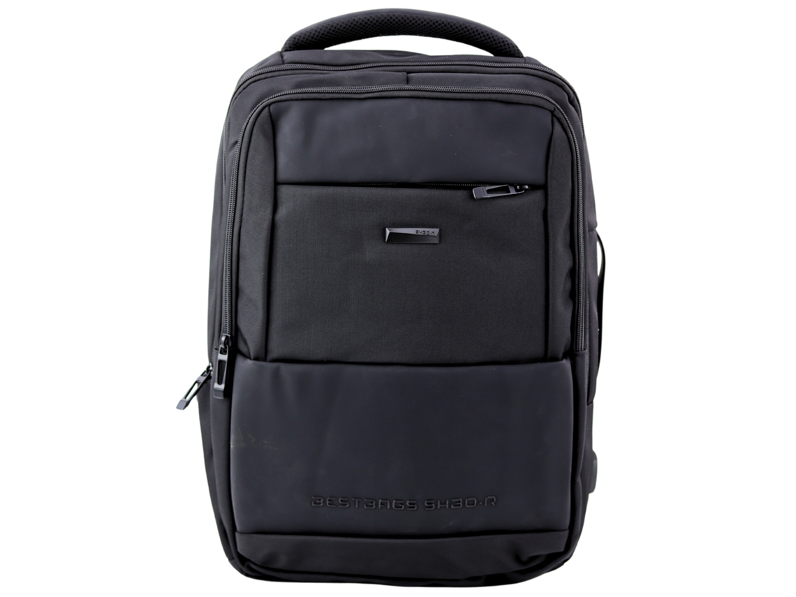 City Business Backpack Usb Chest Strap Black 26l 45cm