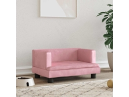 Vidaxl Cama 60x40x30 Cm Veludo Rosa
