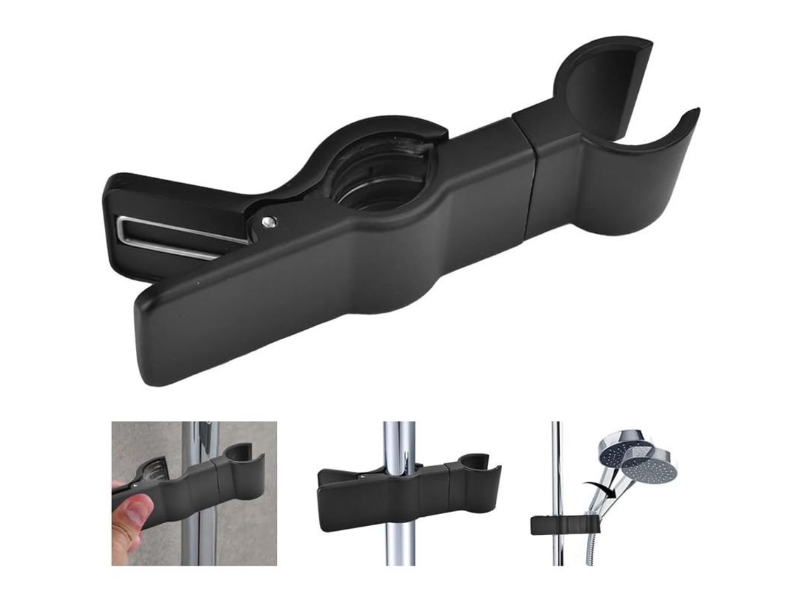Suporte para Ducha Deslizante, Universal, Ajustável, Sem Furo para Barras de 20-25mm | S/MARCA