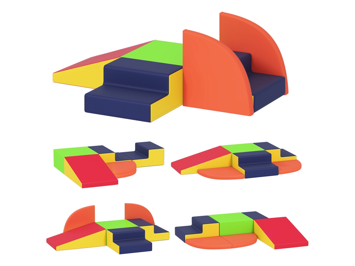 Conjunto De 6 Blocos, Em Espuma, Para Crianças