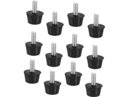 Mipcase Conjunto De 12 Pés Niveladores Para Móveis, Com Parafuso, Ajustáveis, De Borracha Antiderrapante, Para Cadeiras