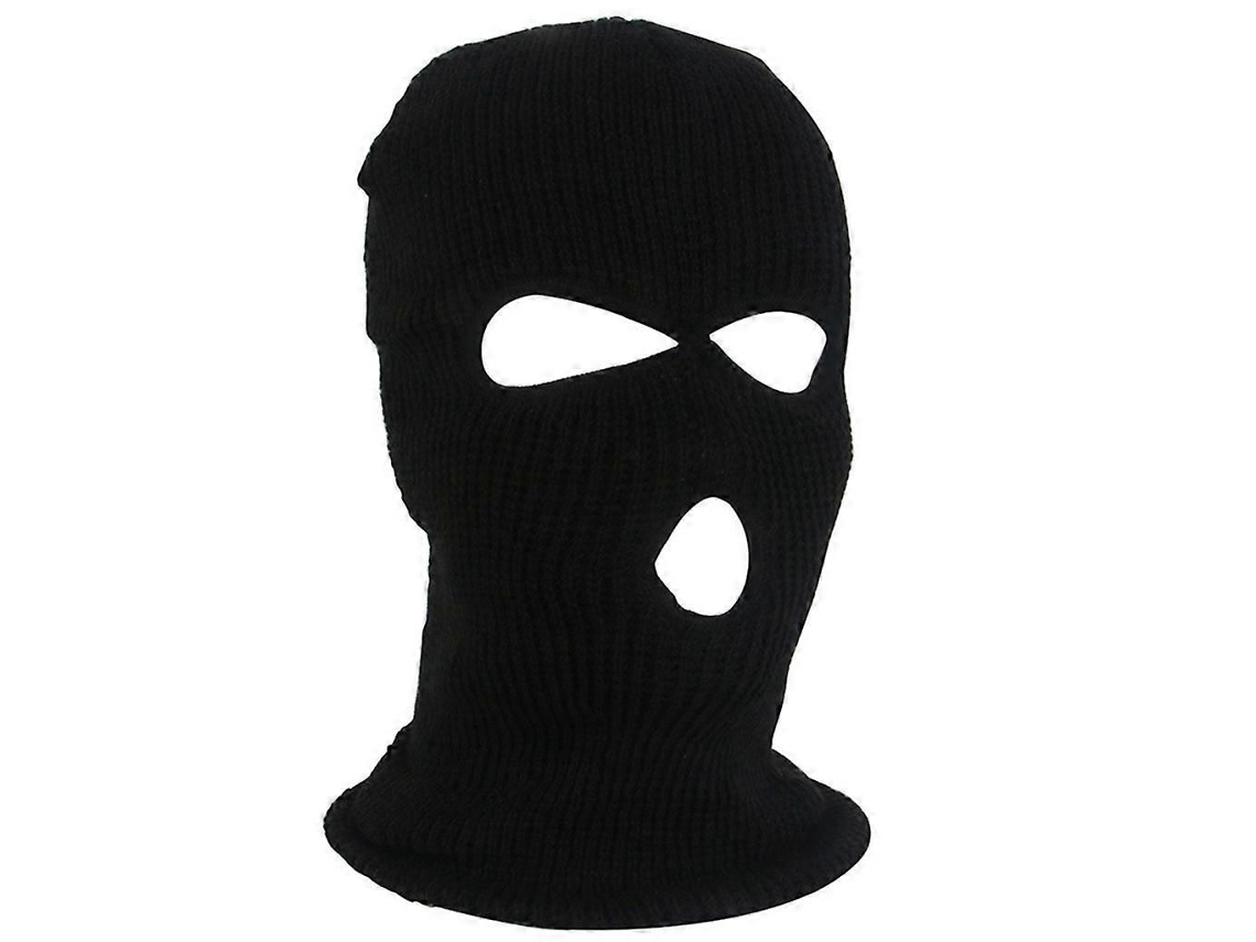 Máscara De Inverno Quente Que Cobre Todo O Rosto, Com 3 Furos, Balaclava De Malha, Forro Para Capacete De Ciclismo, Esqui E Motocicleta, Gorro Pa