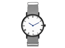 Relógio Masculino de Moda Zhoulianfa com Pulseira de Nylon e Dial Redondo Cinza