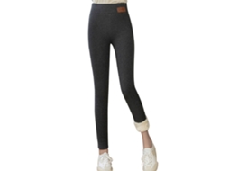 Kklv-leggings De Cashmere De Cordero Super Gruesos Para Mujeres Pantalones Altos Abrigos Para Invierno