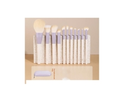Conjunto De 11pcs Premium Sintéticos Para Pó Pincel De Mistura Pincel Pontilhado Com Bolsaroxobolsa*