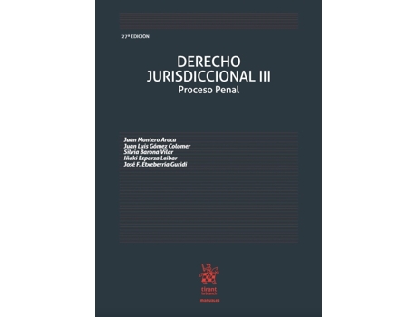 Livro Derecho Jurisdiccional Iii de Juan Montero Aroca (Espanhol)