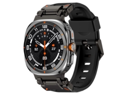 Pulseira De Borracha Fluorocarbonada Explorer Metal Head Para Samsung Galaxy Watch Ultra 47mm