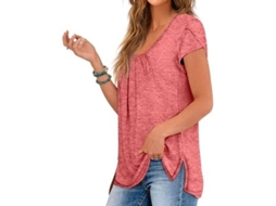 Camisola De Verão Xl - Senhoras - Rosa - Leve - Confortável - Transpirável
