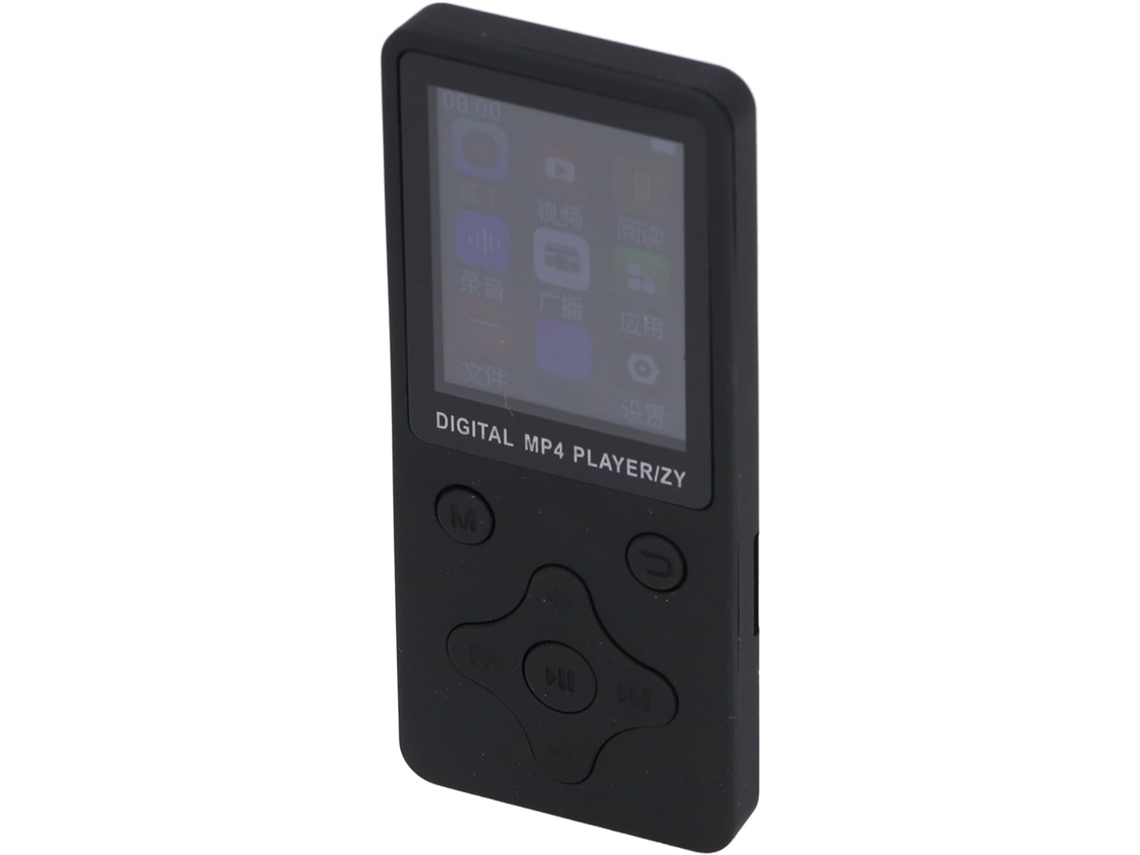 Reprodutor de MP3, visualizador de fotos, fones de ouvido, vídeo musical, MP4 digital, reprodutores de MP3 e MP4 (preto)