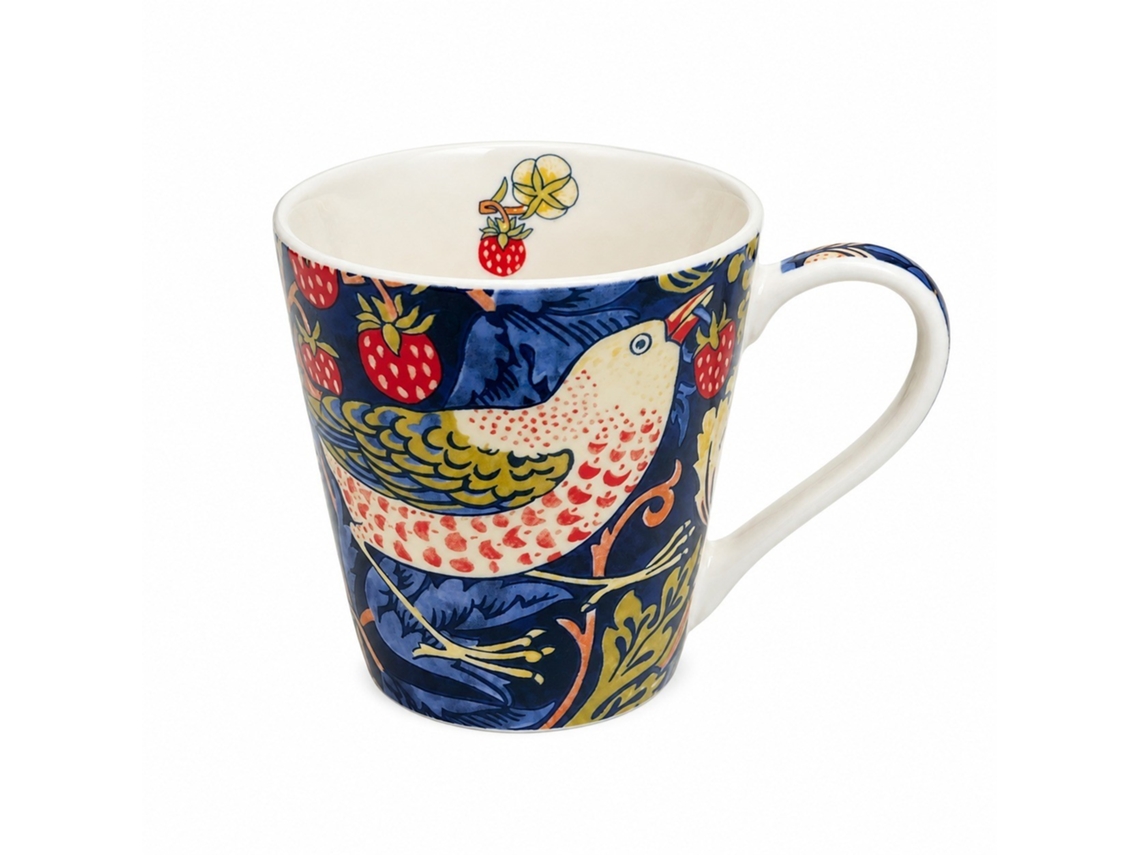 Caneca De Cerâmica Com Padrão Strawberry Thief